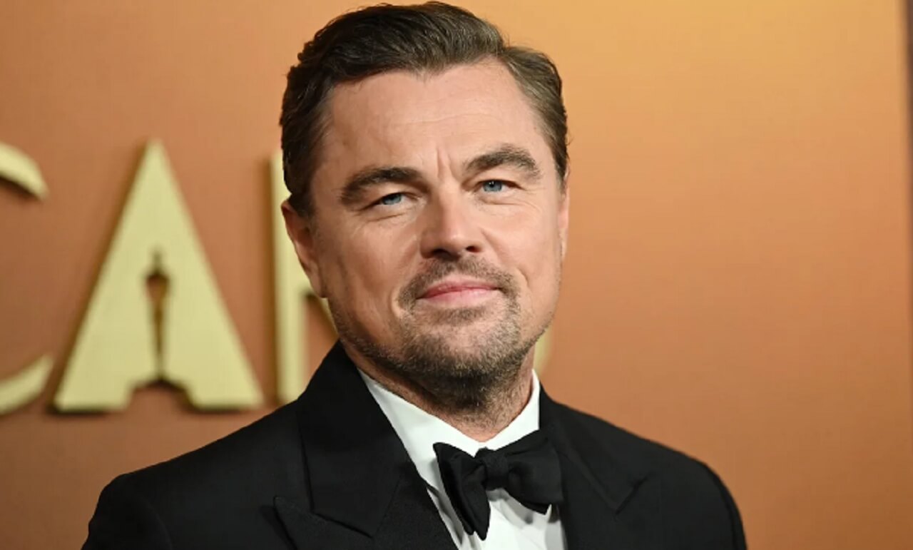 Leonardo DiCaprio attends a premiere event after being named TIME’s 2025 Entertainer of the Year.