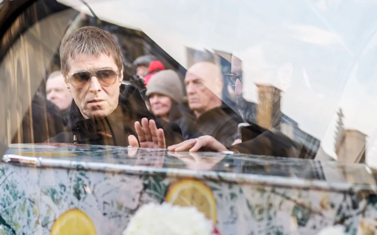 Fans and musicians gather at Manchester Cathedral for Mani’s funeral procession