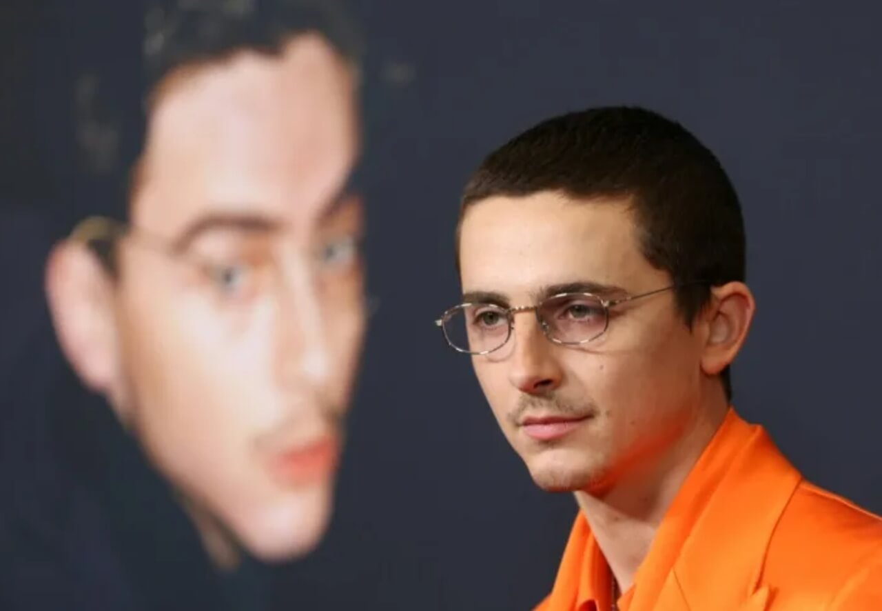 Timothée Chalamet attends the premiere of Marty Supreme in New York.