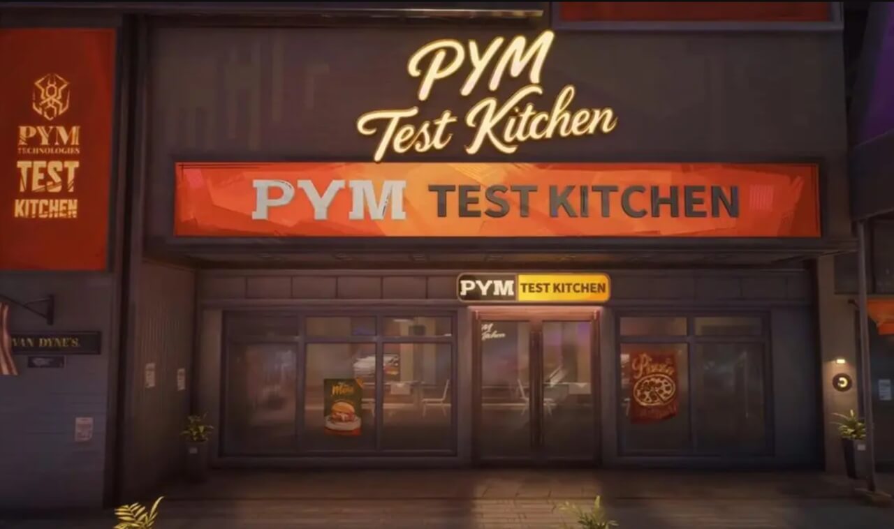 Player interacting with Pym Test Kitchen booth to trigger size shift