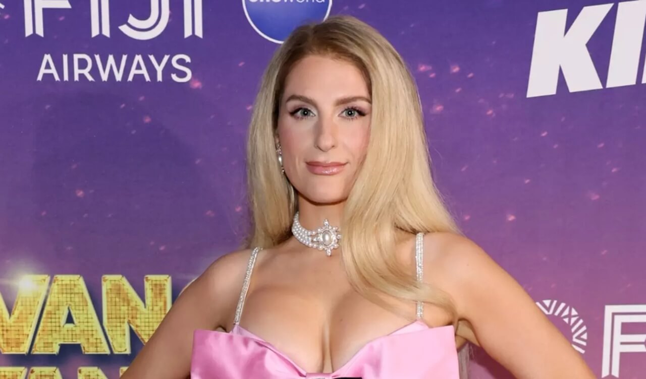 Meghan Trainor performing live, preparing for her 2026 Get in Girl Tour.