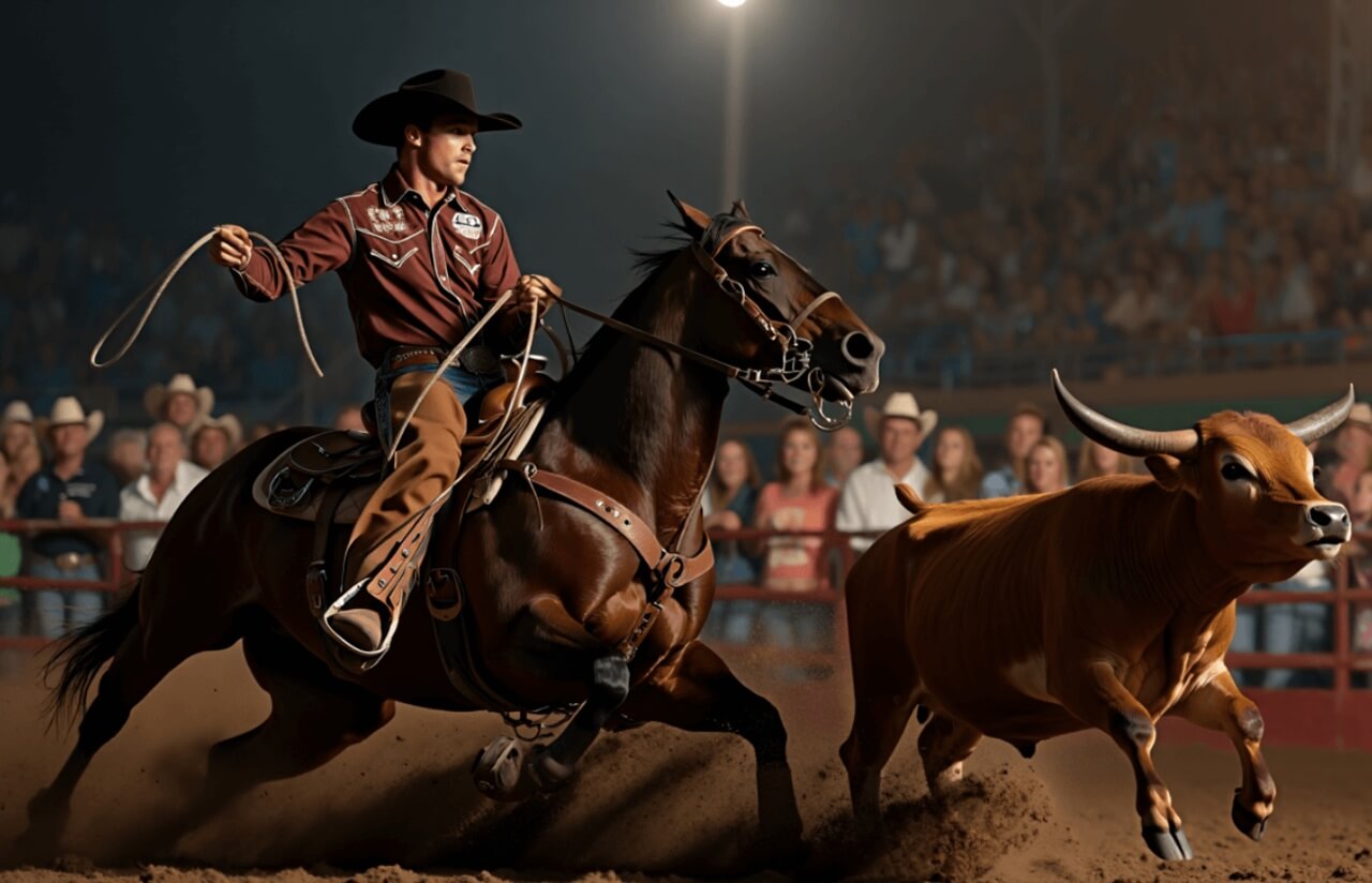 Graham brothers rope in 3.5 seconds during NFR Round 7 victory.