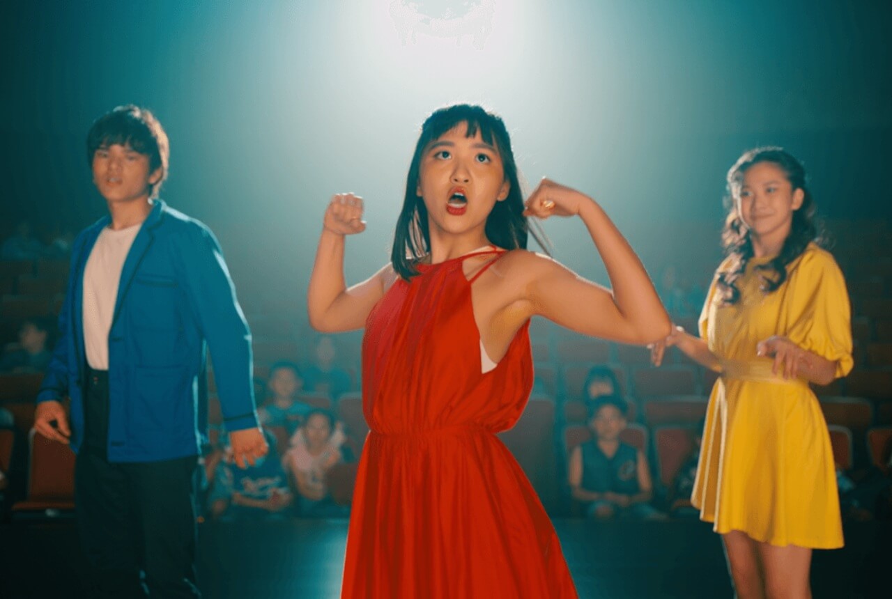 North Forsyth High School NoFo Stage students rehearsing for upcoming theatre season under bright stage lighting.