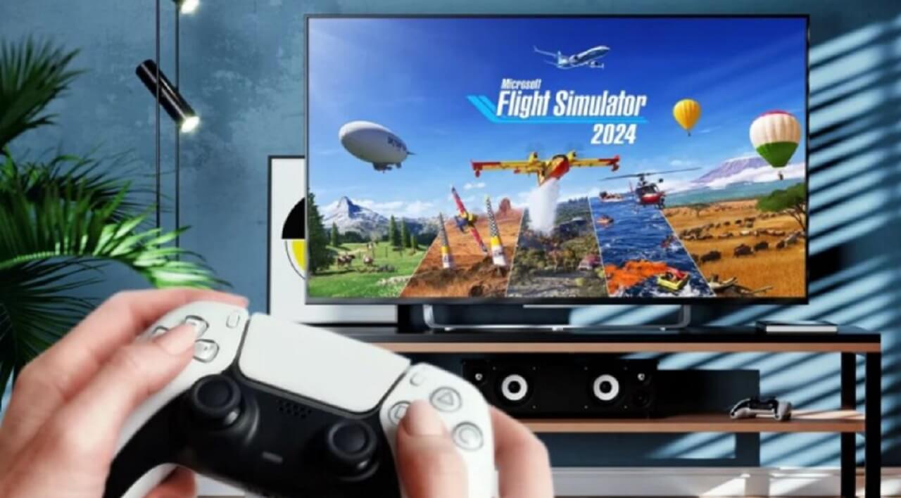 Collage of new PS5 game releases including Flight Simulator 2024, Skate Story, and Yakuza titles.