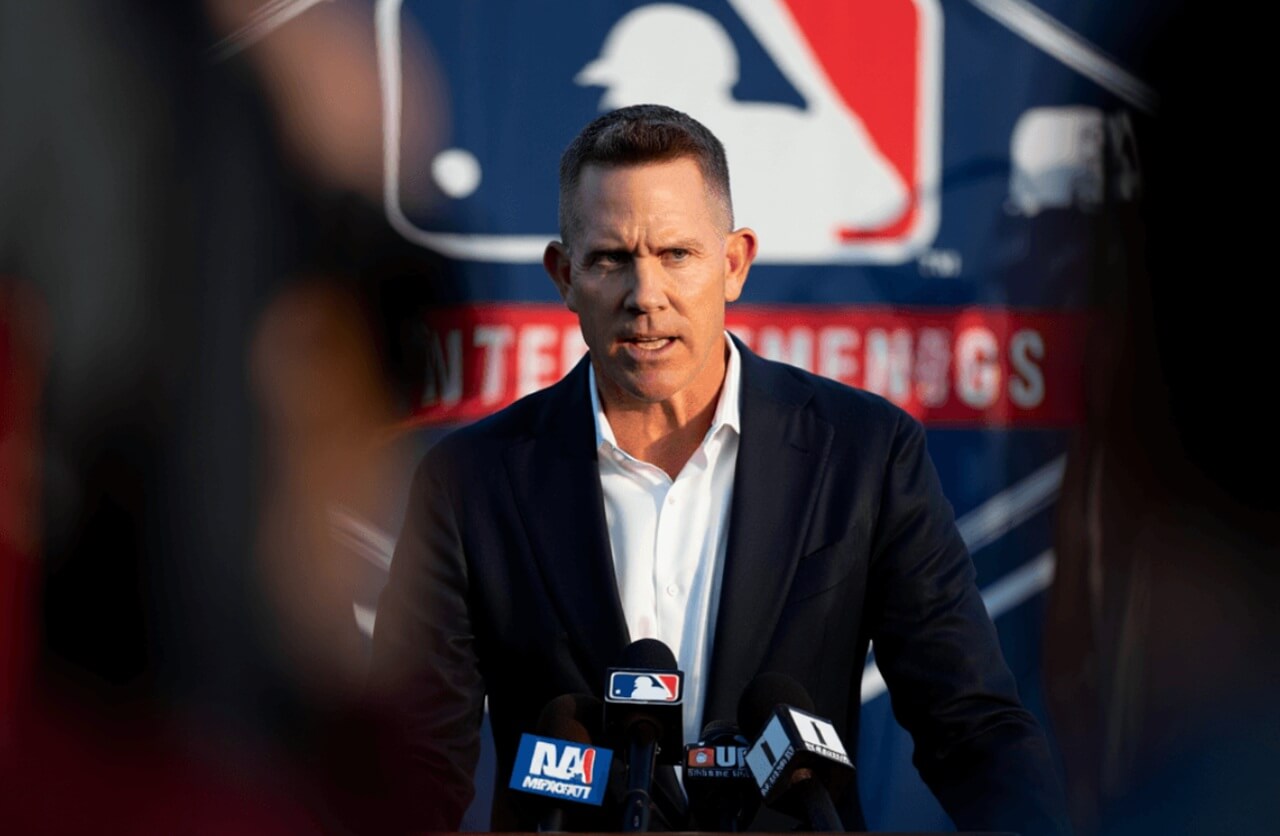 Red Sox GM Craig Breslow discussing trade targets at 2025 MLB Winter Meetings