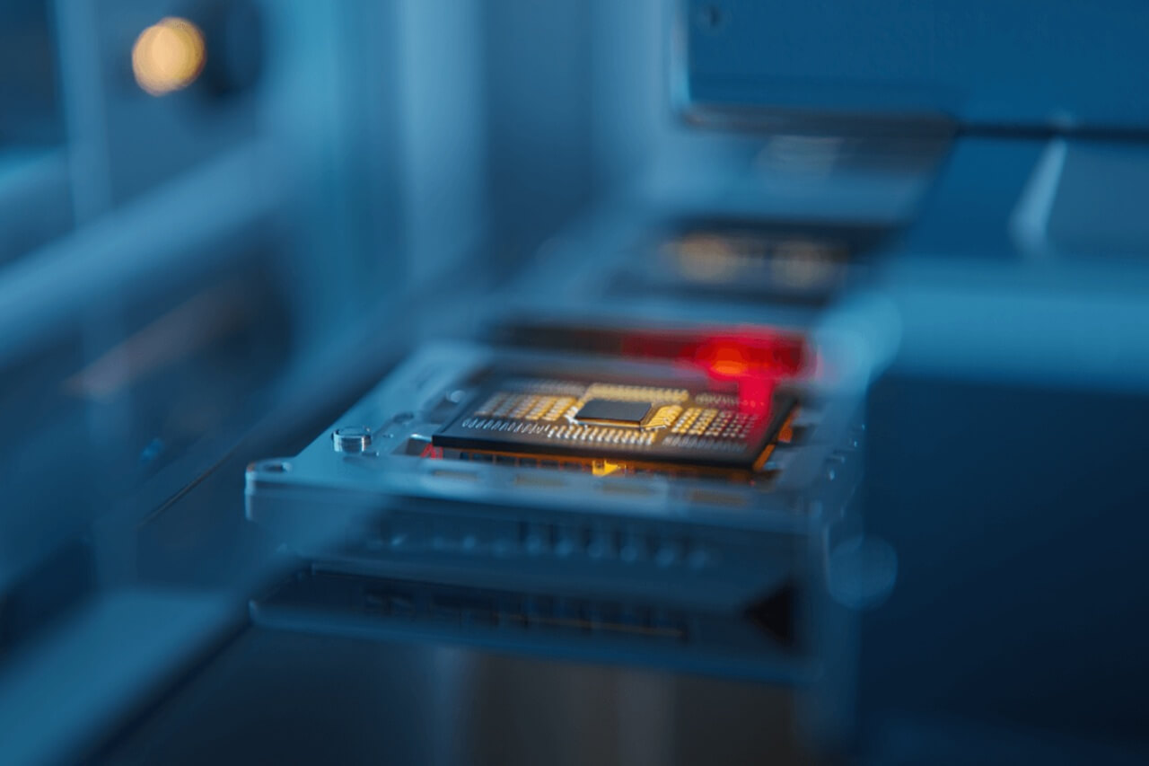 “Smartphone manufacturing components affected by global memory chip shortage.”