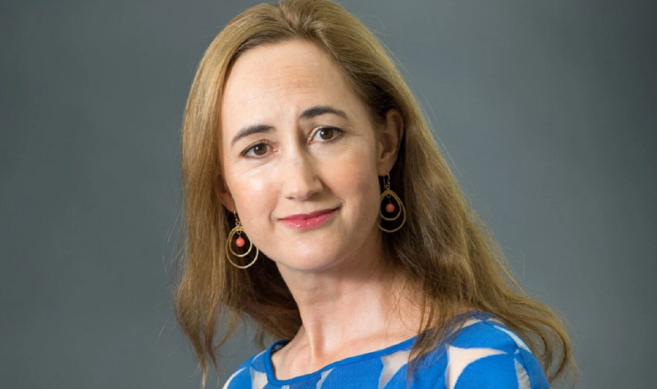 Sophie Kinsella at a book signing event for the Shopaholic series