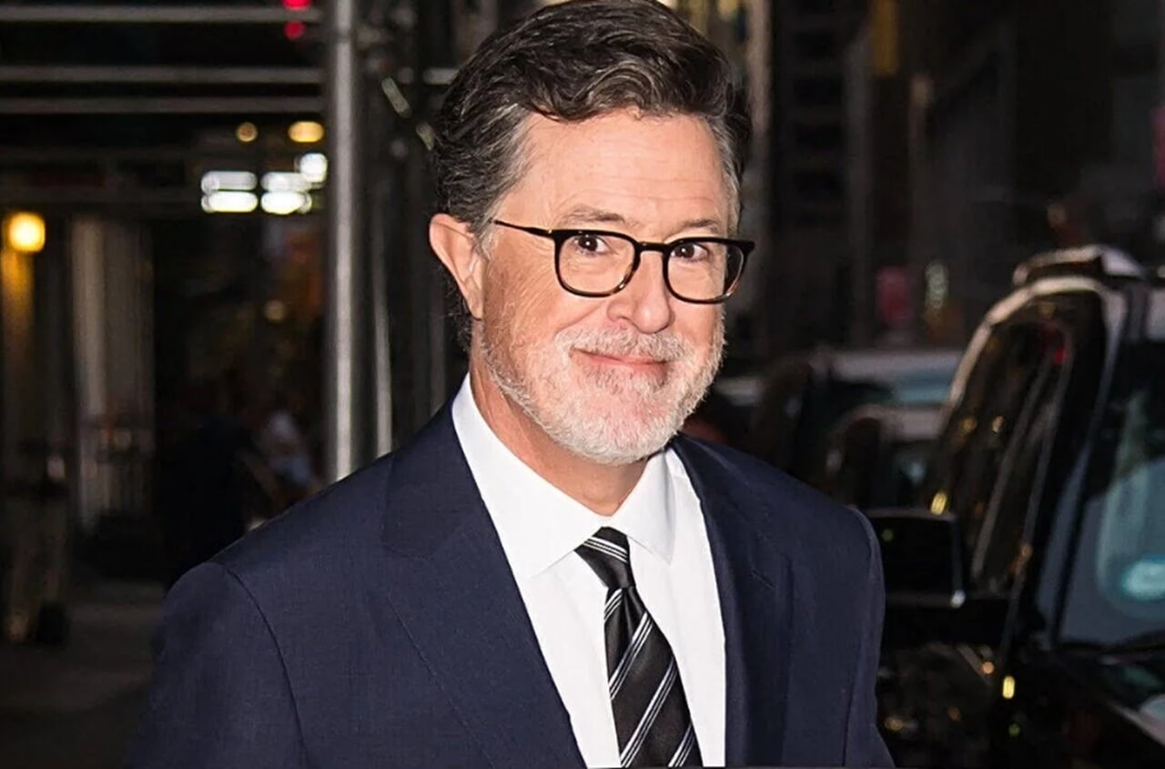 Stephen Colbert speaks during Slate Political Gabfest live event.