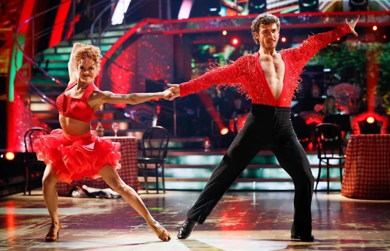 Strictly Come Dancing finalists with Tess and Claudia before the 2025 final.