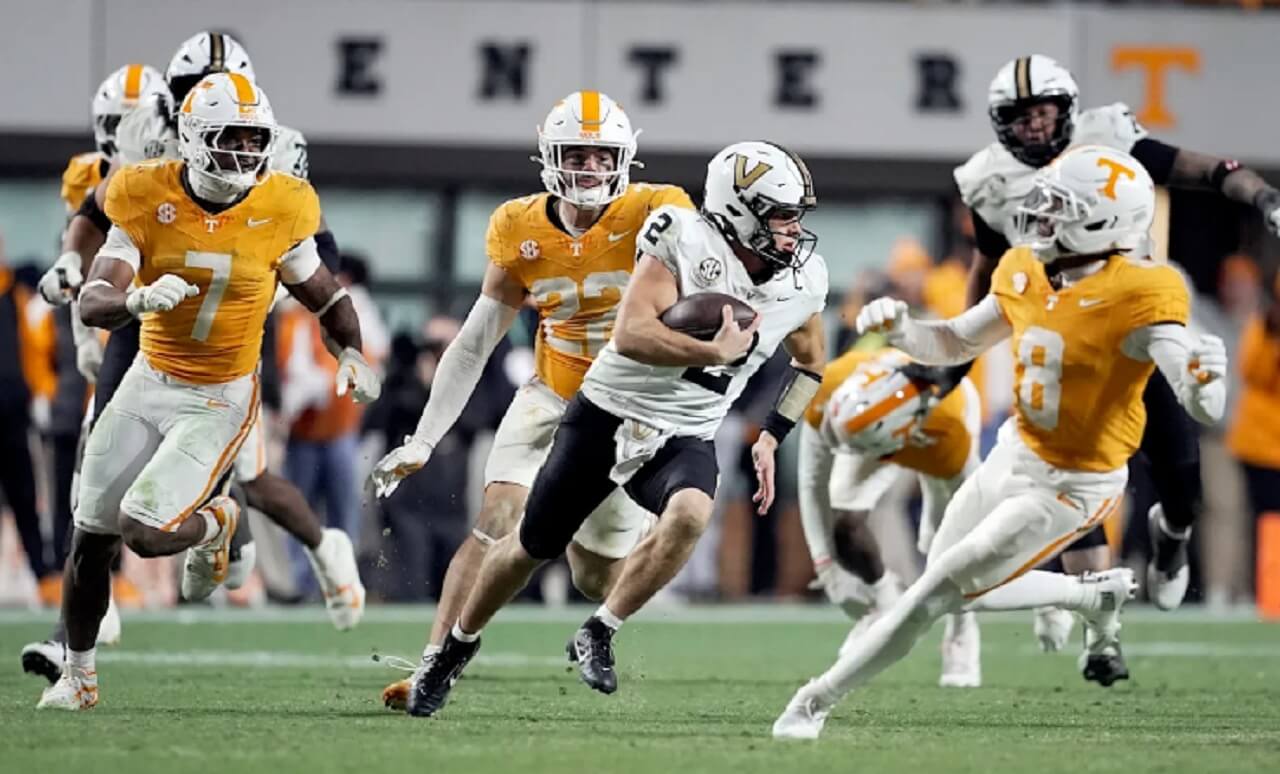Iowa Hawkeyes defense faces Vanderbilt quarterback Diego Pavia ahead of the ReliaQuest Bowl in Tampa