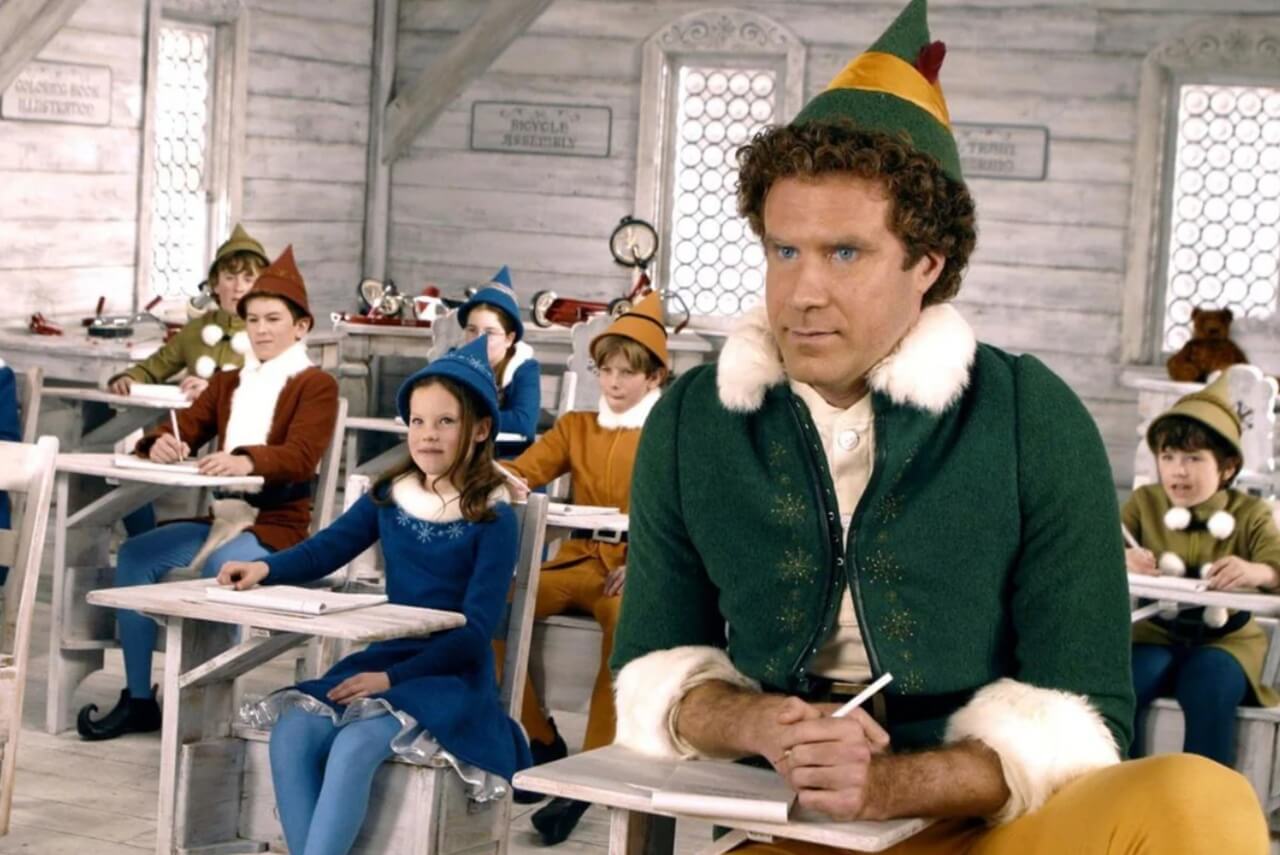 Will Ferrell as Buddy the Elf in the 2003 holiday movie Elf