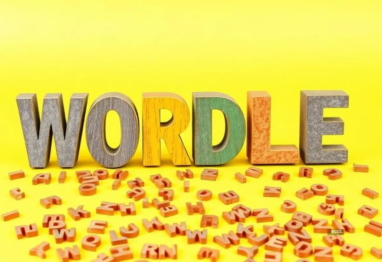 Wordle board showing colored tiles that guide players toward solving puzzle #1635