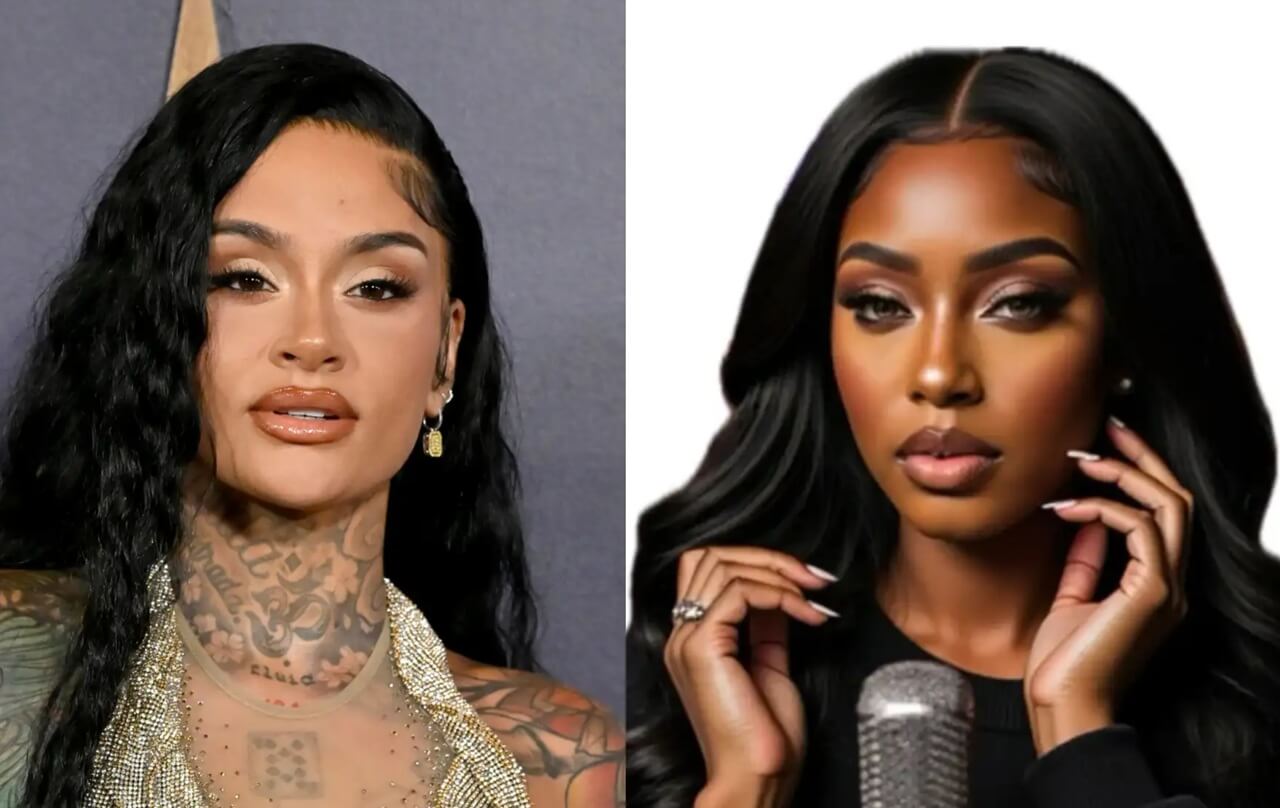 AI artist Xania Monet recording new single in studio.