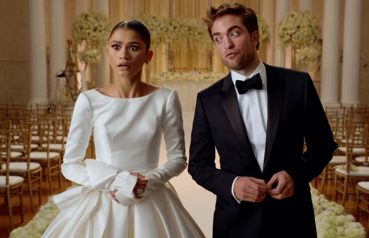 Zendaya and Robert Pattinson featured alongside A24’s fake engagement announcement for ‘The Drama