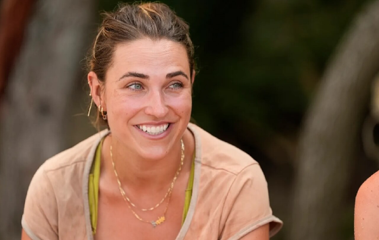 Sophie Segreti shocked during her blindside elimination on Survivor 49.