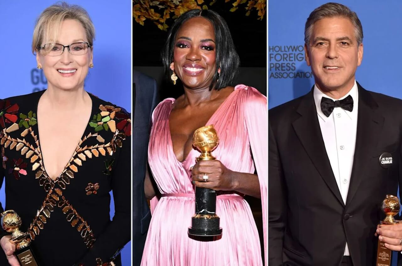 Cecil B. DeMille Award winners at the Golden Globes ceremony.