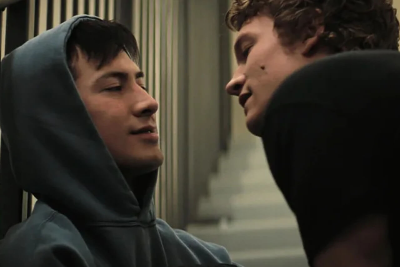 Shane and Ilya in a key scene from Heated Rivalry, a series known for its standout soundtrack.