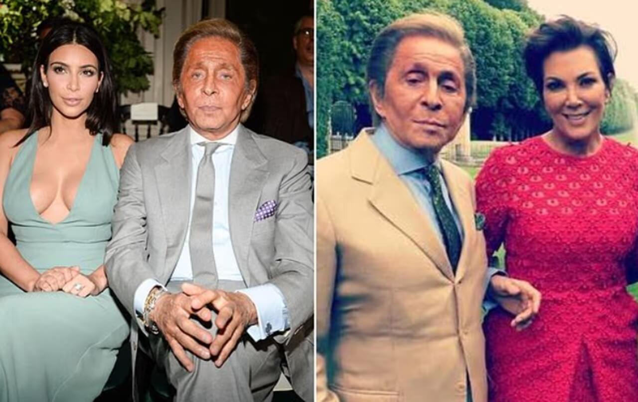 Kim Kardashian pays tribute to legendary fashion designer Valentino Garavani after his death at 93.