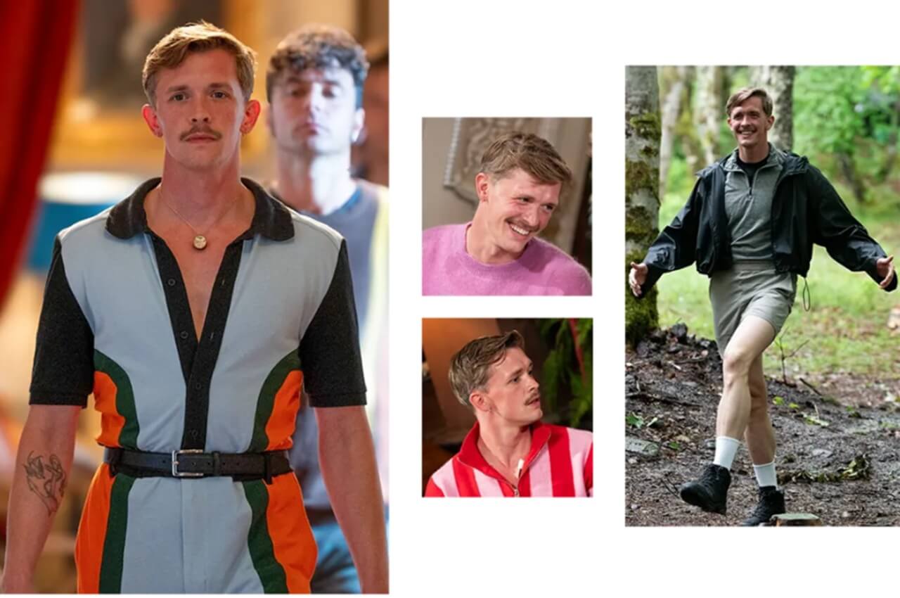 The Traitors contestants in knitwear and jumpsuits using fashion as strategy in the game.