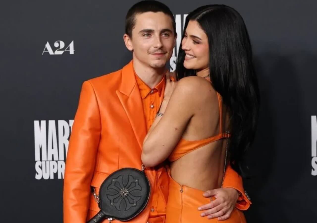 Kylie Jenner and Timothée Chalamet together at premiere, fueling engagement speculation.