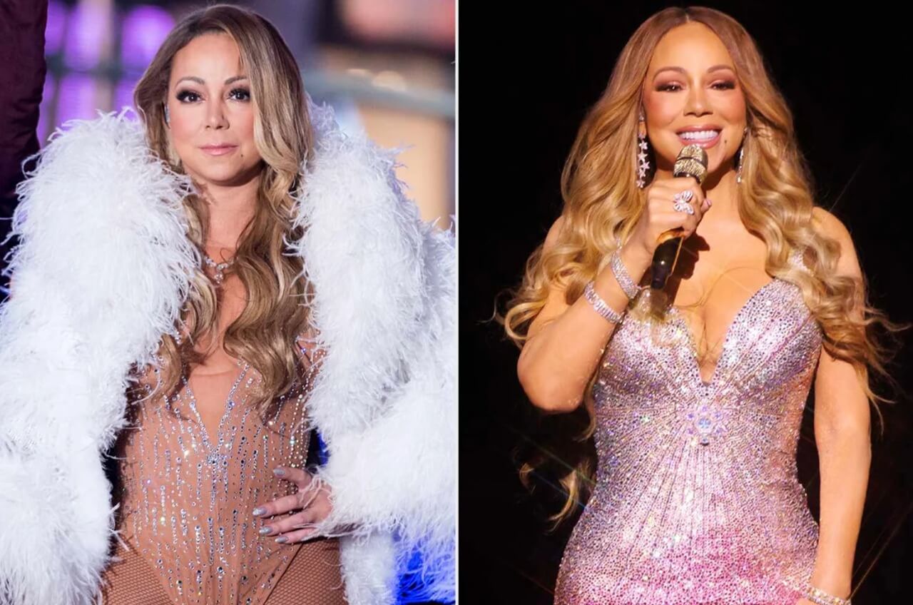 Mariah Carey performing on New Year’s Rockin’ Eve 2026