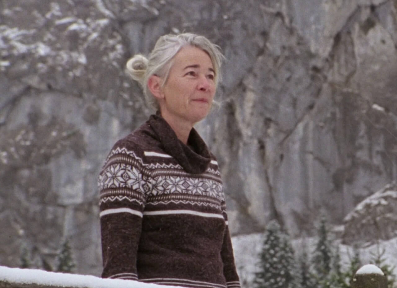 Forest High film still featuring three women in an alpine hut, acquired by RAI Cinema International.