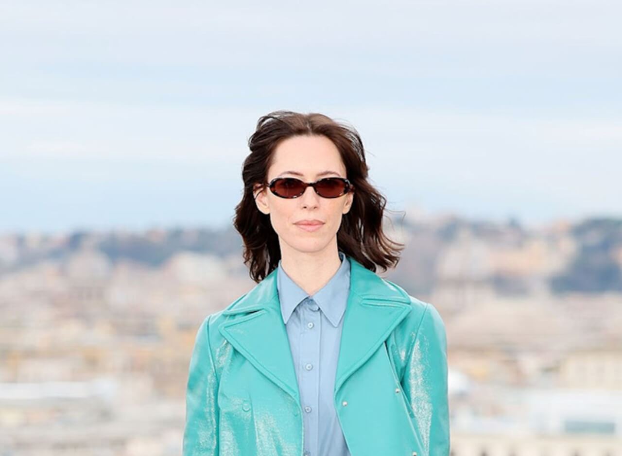 Rebecca Hall wears Fendi and Ferragamo looks while promoting The Beauty in Rome.