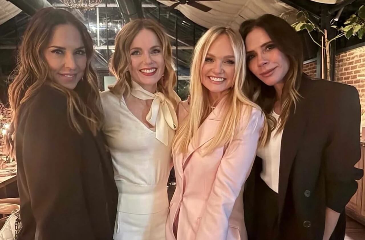 Spice Girls reunite for Emma Bunton’s 50th birthday celebration in the Cotswolds.