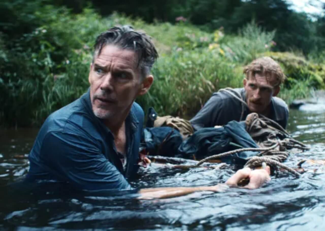 Ethan Hawke and Russell Crowe star in Depression-era adventure The Weight at Sundance 2026.