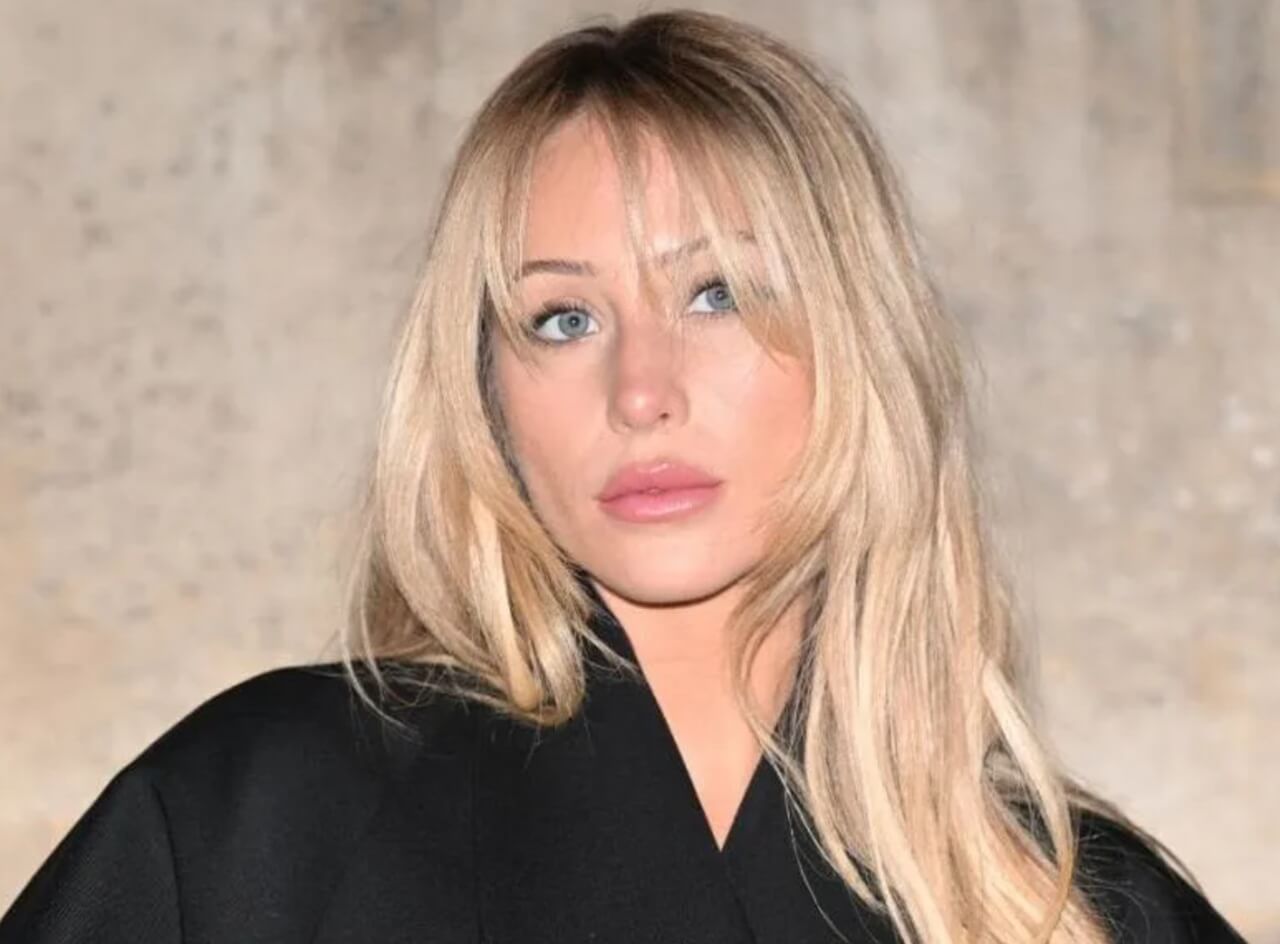 Alix Earle shows off new wispy bangs during Paris Fashion Week.