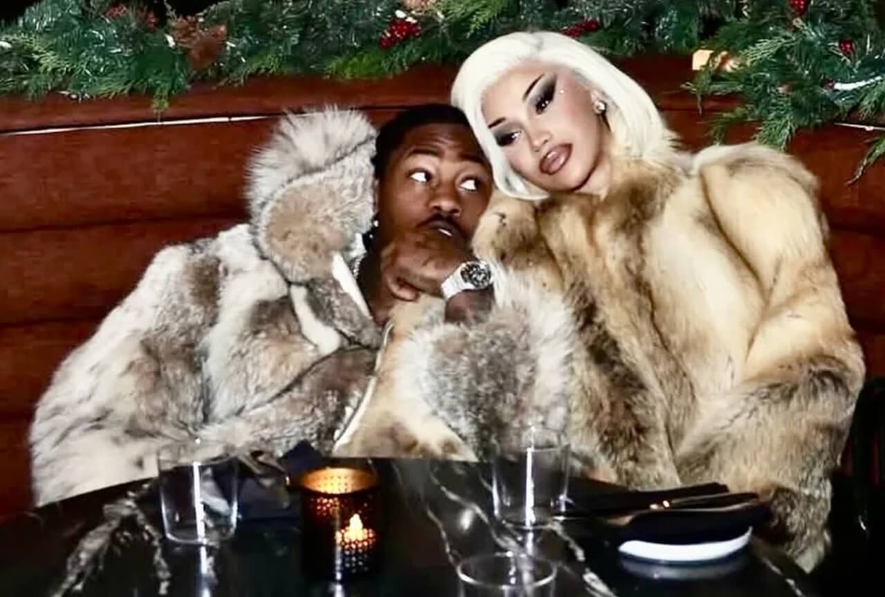 Cardi B and Stefon Diggs together at a public event amid breakup rumors.