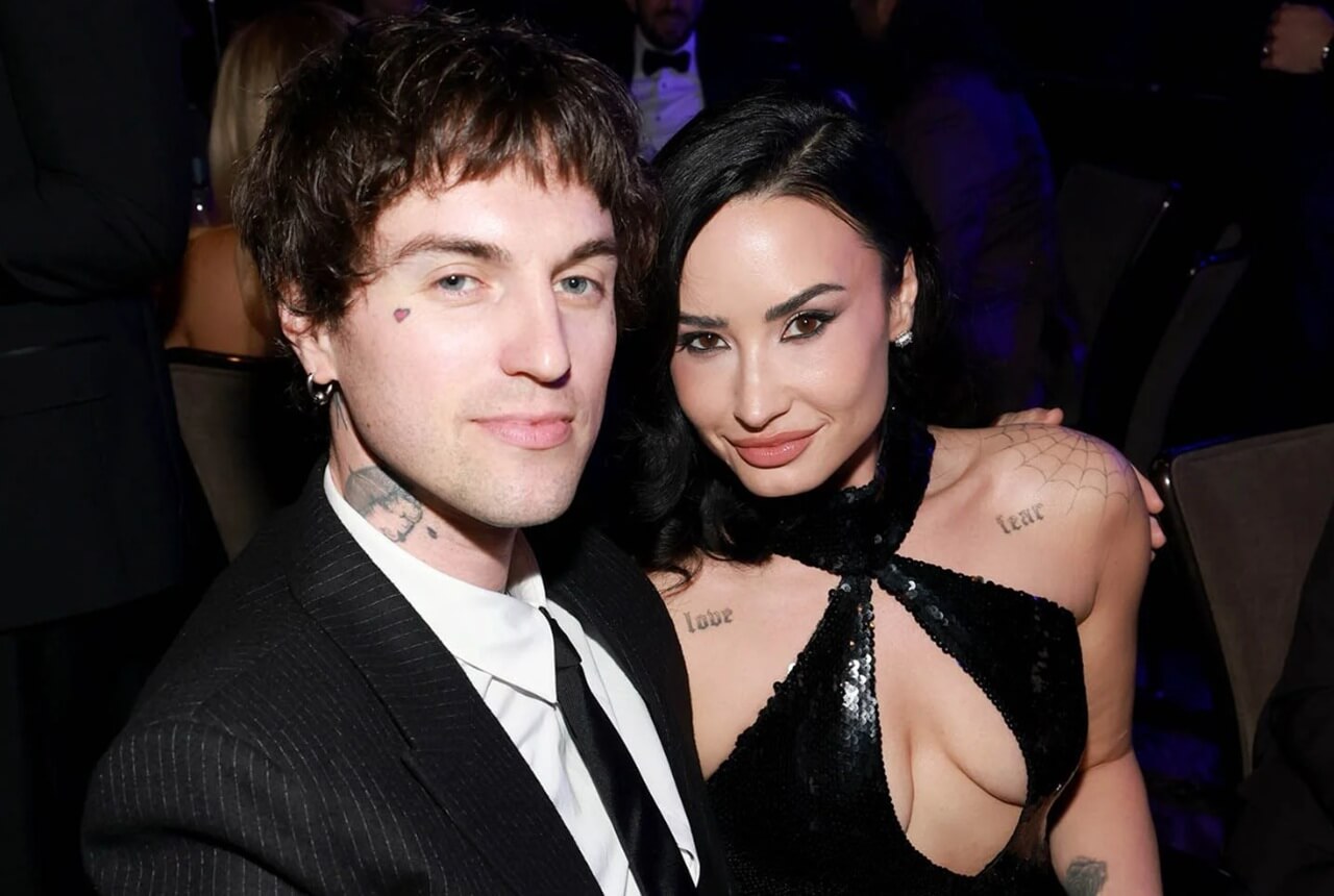 Demi Lovato and husband Jutes at Grammy Awards Pre-Gala 2026