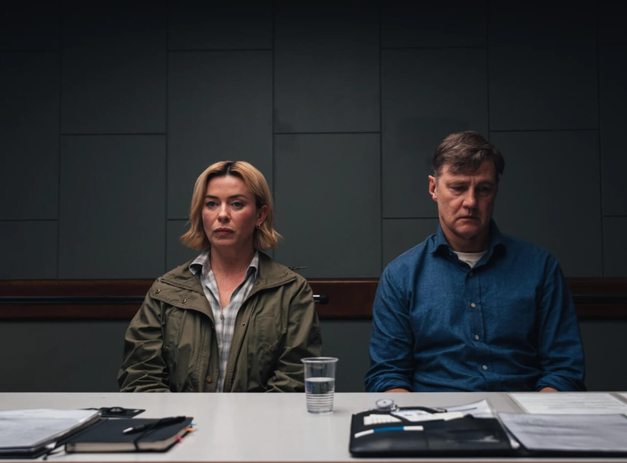 David Morrissey and Eve Myles in BritBox thriller Gone