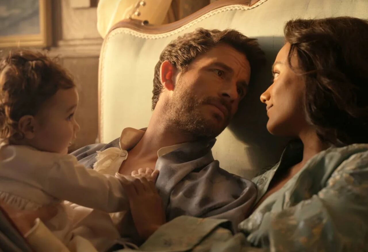 Anthony Bridgerton and Kate Sharma return with baby Edmund in Bridgerton Season 4.