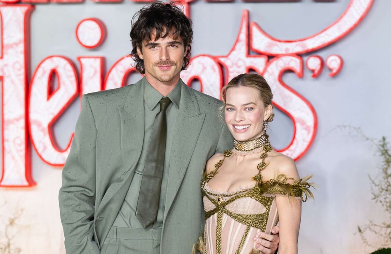 Margot Robbie and Jacob Elordi in Emerald Fennell’s 2026 adaptation of Wuthering Heights.