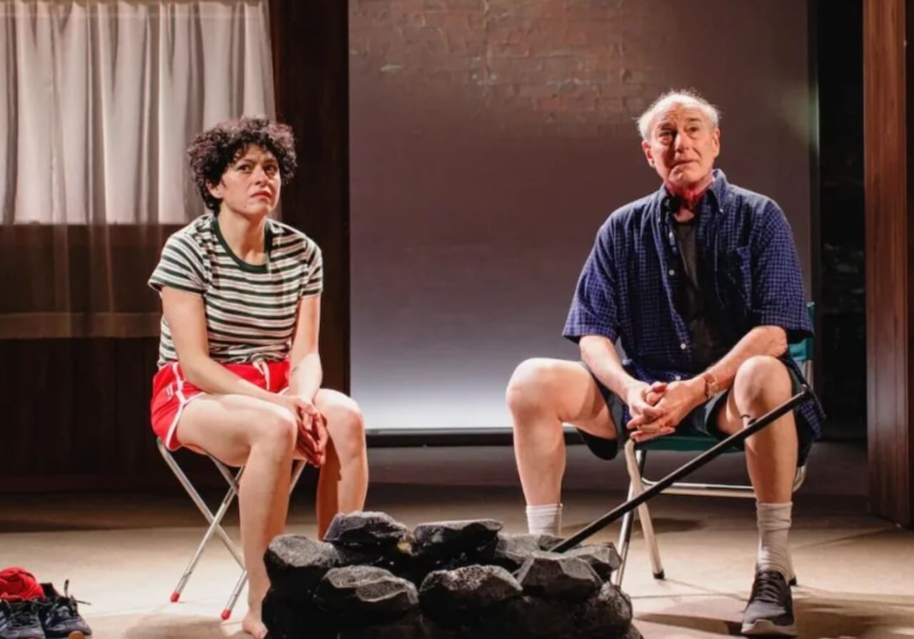 Alia Shawkat and Peter Friedman in Off-Broadway play You Got Older