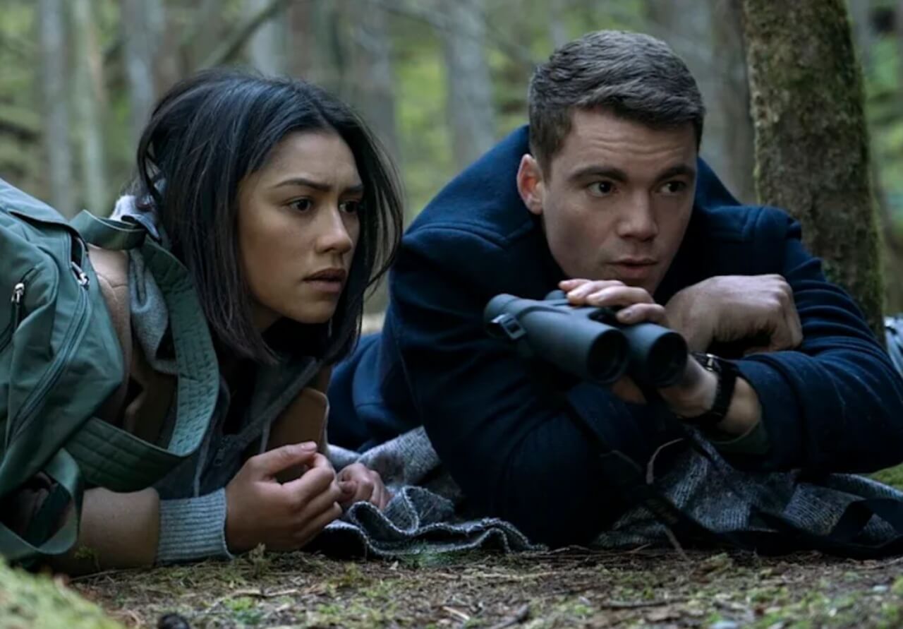 Gabriel Basso as Peter Sutherland in The Night Agent Season 3, reflecting on Rose Larkin’s absence.