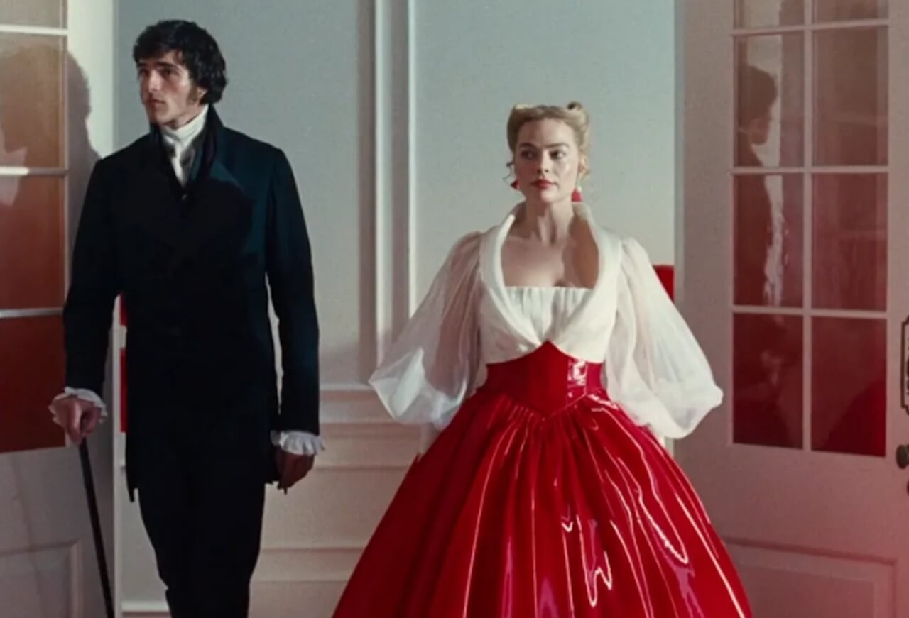 Margot Robbie and Jacob Elordi as Cathy and Heathcliff in Wuthering Heights adaptation.