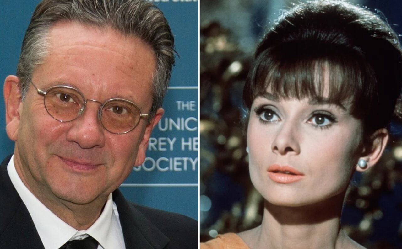 Audrey Hepburn in Breakfast at Tiffany’s alongside Lily Collins, who will portray her in a biopic.