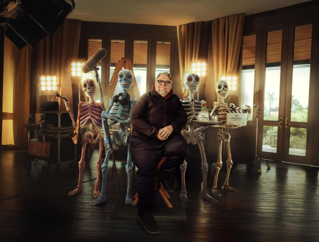 Guillermo del Toro directs skeleton crew in Patrón Tequila ad The Perfect Pour.
