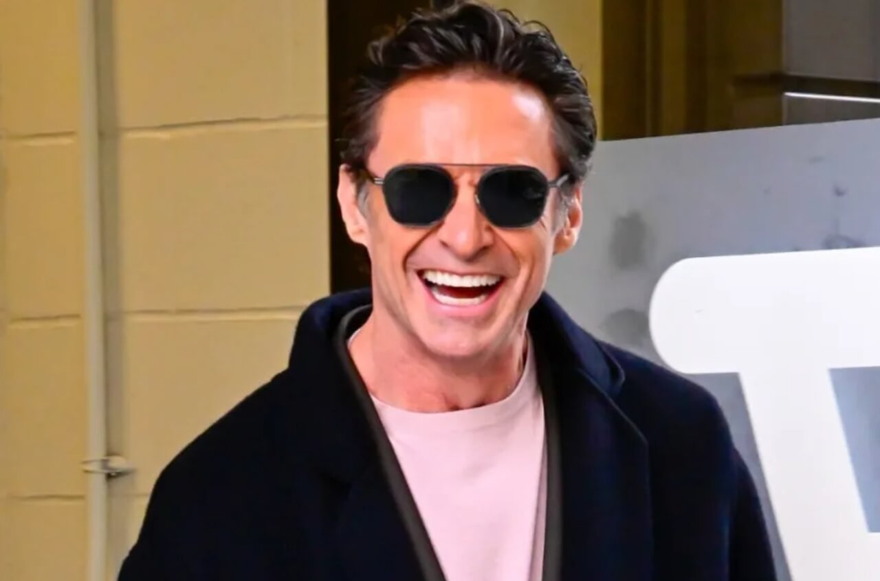 Hugh Jackman singing at Rupert Murdoch’s 95th birthday party in New York.