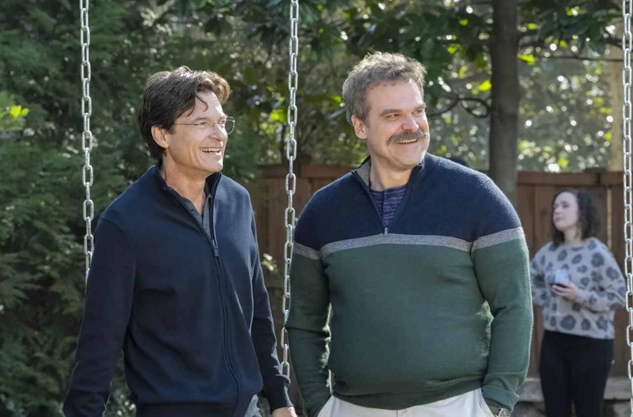 Jason Bateman and David Harbour in HBO’s DTF St. Louis promotional still
