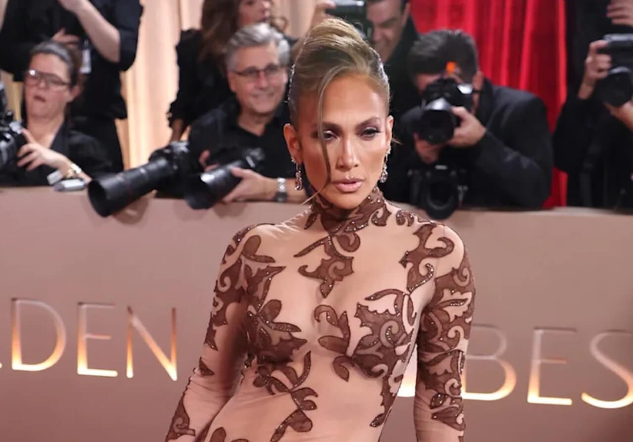 Jennifer Lopez performing at her Las Vegas residency show.