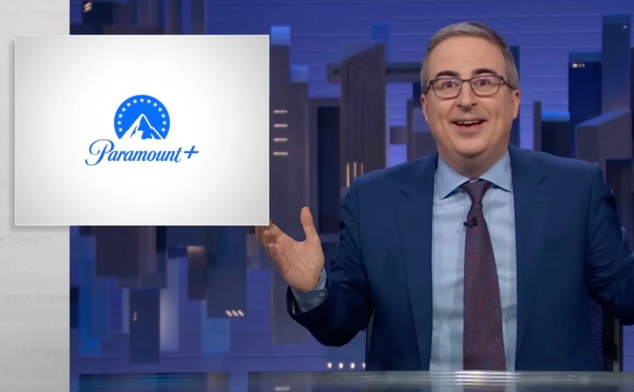 John Oliver discusses Paramount’s takeover of HBO on Last Week Tonight.