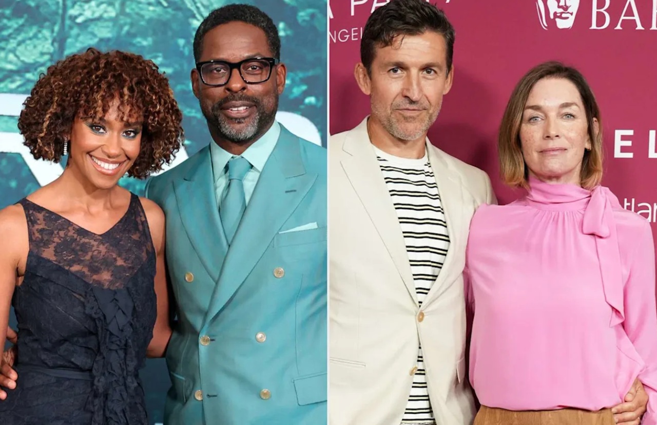 Paradise cast members pictured with their real-life partners, including Sterling K. Brown, Julianne Nicholson, and Nicole Brydon Bloom.