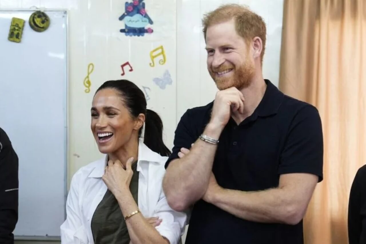 Prince Harry and Meghan Markle at global humanitarian event.