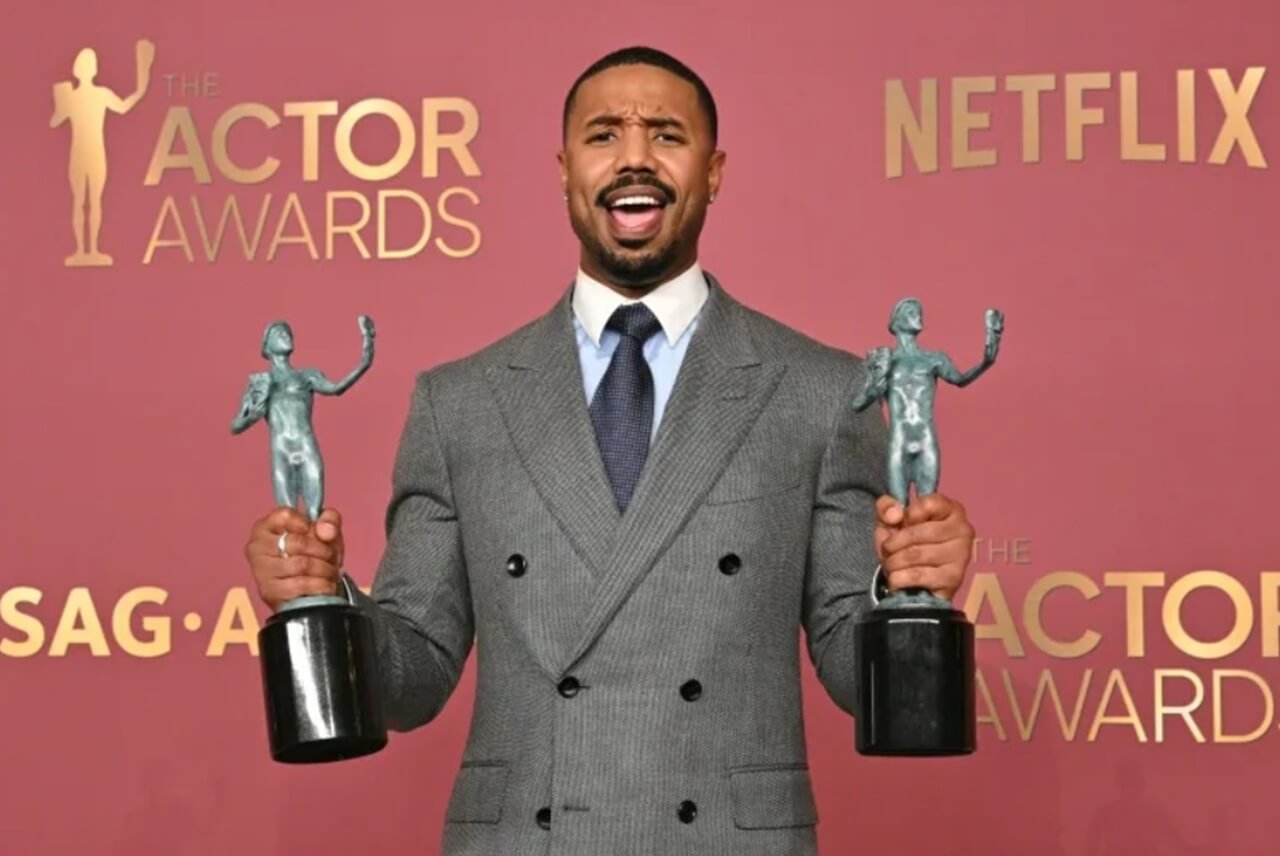 Michael B. Jordan celebrates his wins at the 2026 Actor Awards.