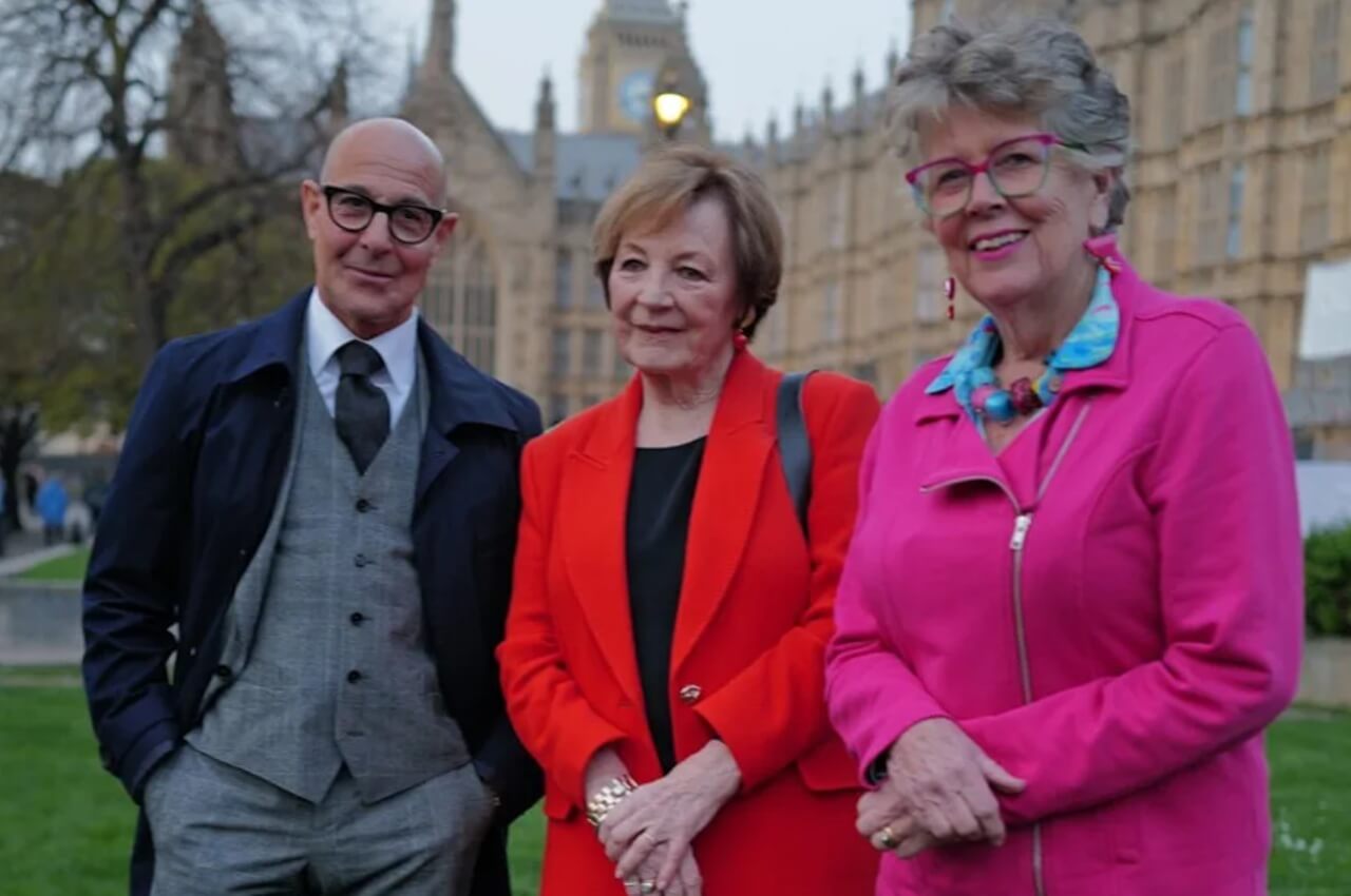Stanley Tucci joins Prue Leith and Delia Smith to campaign for cooking lessons in U.K. primary schools.