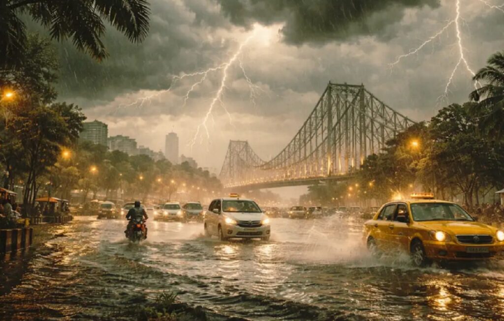 কিছুক্ষণেই শিলাবৃষ্টির প্রকোপ, দক্ষিণবঙ্গের ৫ জেলায় ঝড়ের ইঙ্গিত! বাড়বে গরমও কিছুক্ষণেই শিলাবৃষ্টির প্রকোপ, দক্ষিণবঙ্গের ৫ জেলায় ঝড়ের ইঙ্গিত! বাড়বে গরমও